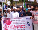 Mangaluru: Katua Rape in J&K; SSF protests seeking justice to victim’s family